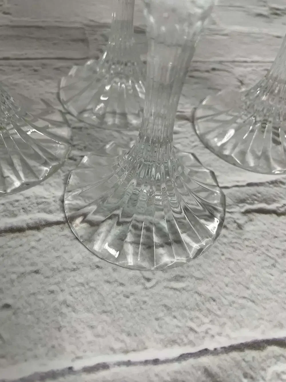 Set of 4 Cristal d'Arques-Durand Bretagne Crystal Champagne Flutes